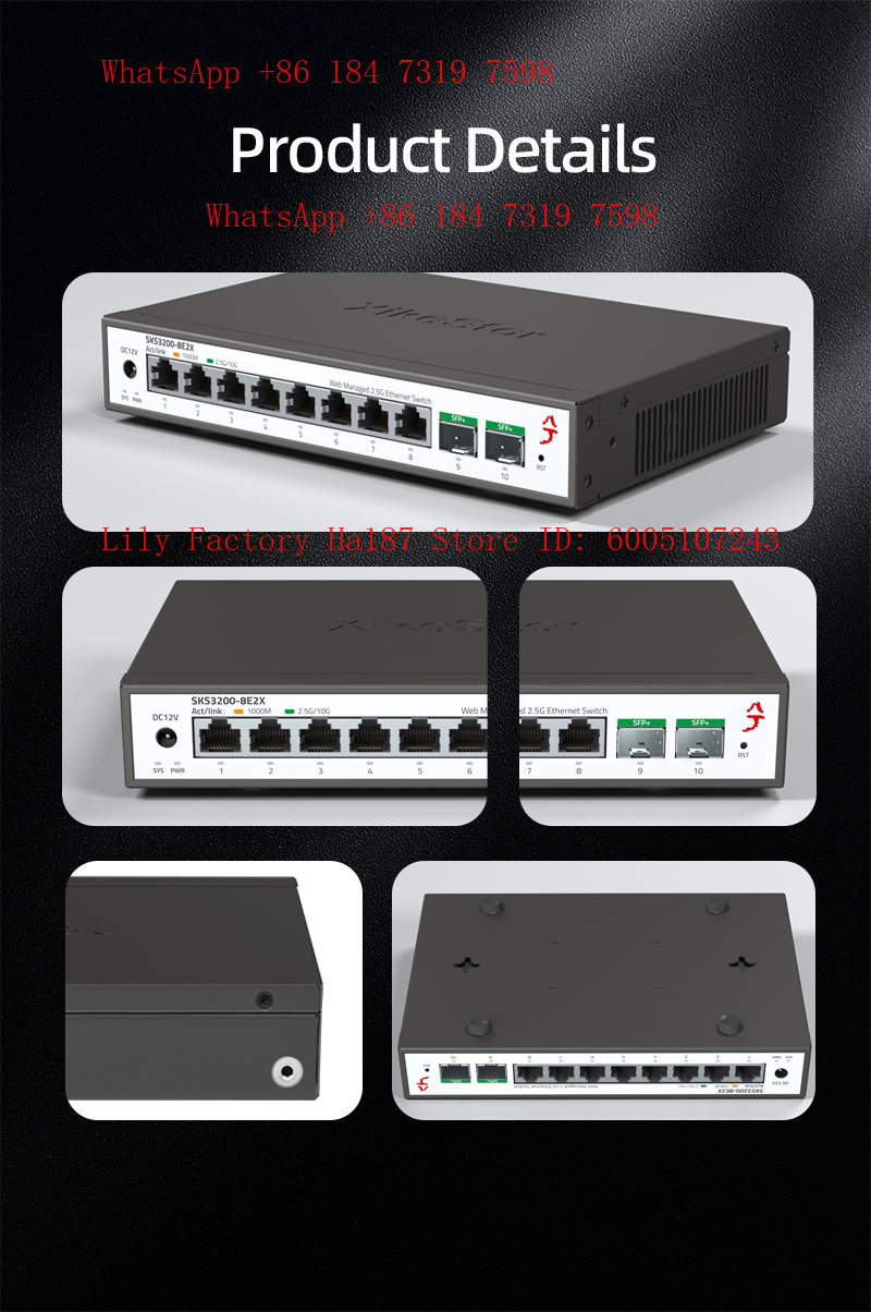 XikeStor 8*2.5G RJ45 2*10G SFP - Sfp+ 10G Managed Switch 8 Port 评论和价格